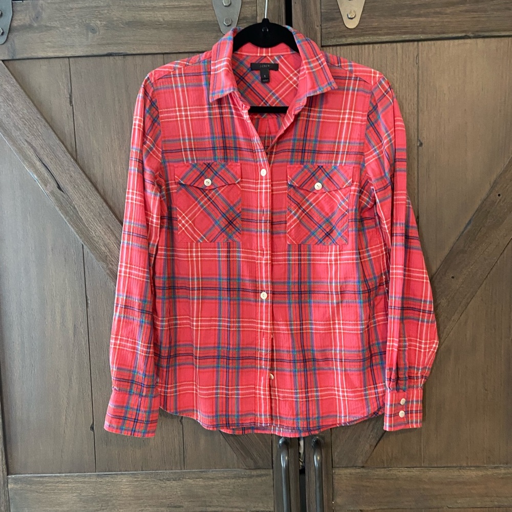 J crew flannel shirt